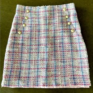Pink Tweed Mini Skirt (XS)